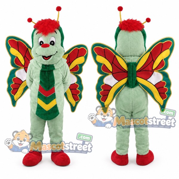 Green Butterfly Mascot Costume
