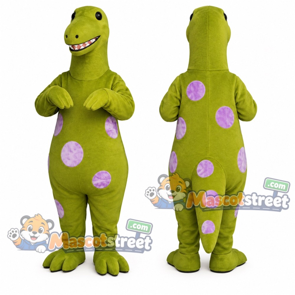 Green Dinosaur Mascot Costume
