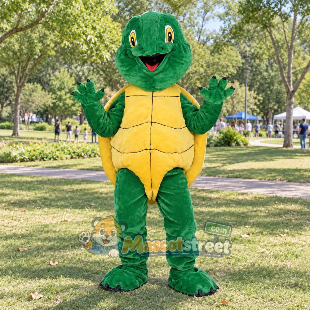 Green Turtle Mascot Costume Green Turtle Mascot Costume