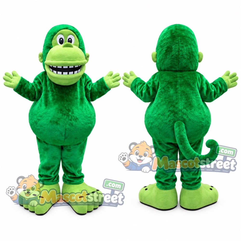 Green Monkey Mascot Costume Green Monkey Mascot Costume