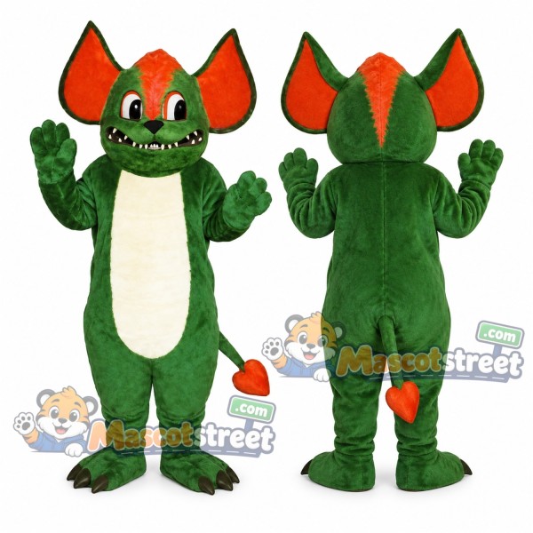 Green Gremlin Mascot Costume