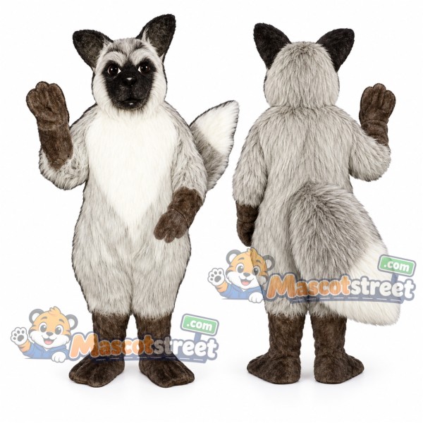 Gray Fox Mascot Costume