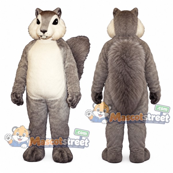 Gray Squirrel Mascot Costume