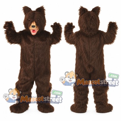 Brown Grizzly Bear Mascot Costume