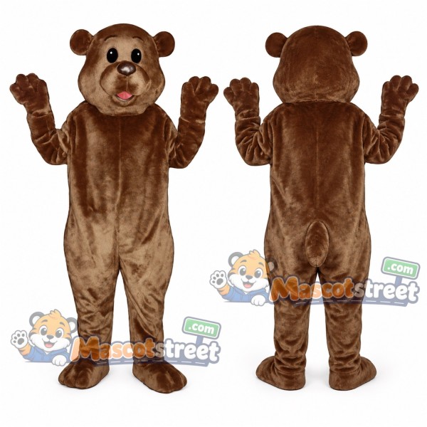 Brown Groundhog Mascot Costume