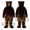 Brown Grizzly Bear Mascot Costume