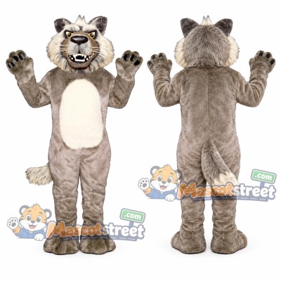 Gray Wolf Mascot Costume Gray Wolf Mascot Costume