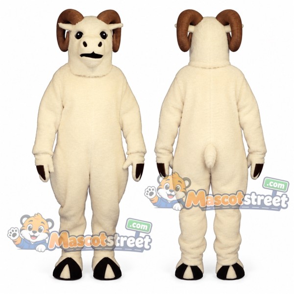 White Ram Mascot Costume