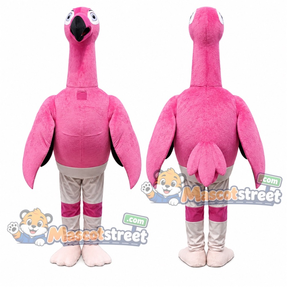 Pink Flamingo Mascot Costume
