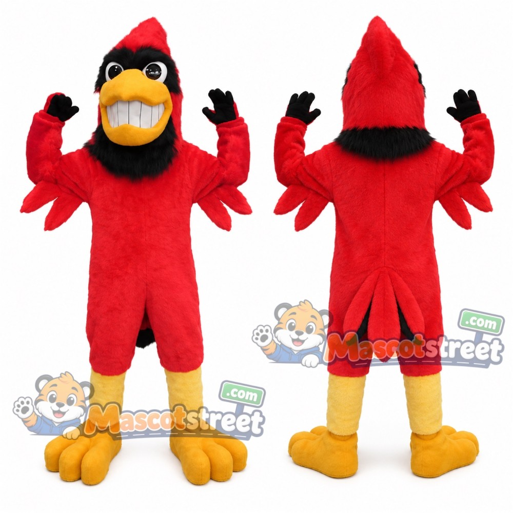 Red Cardinal Mascot Costume Red Cardinal Mascot Costume