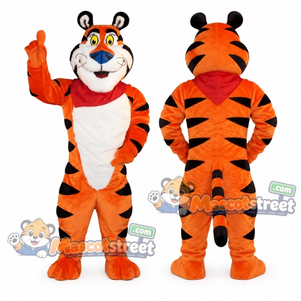 Orange Tiger Mascot Costume