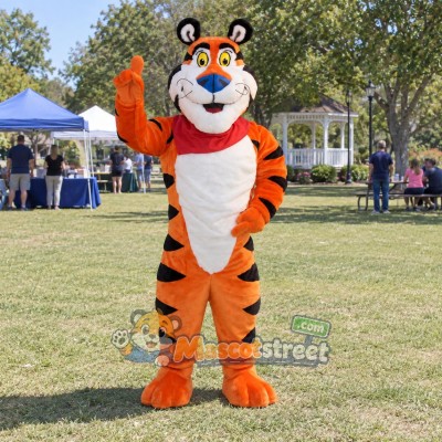 Orange Tiger Mascot Costume Orange Tiger Mascot Costume