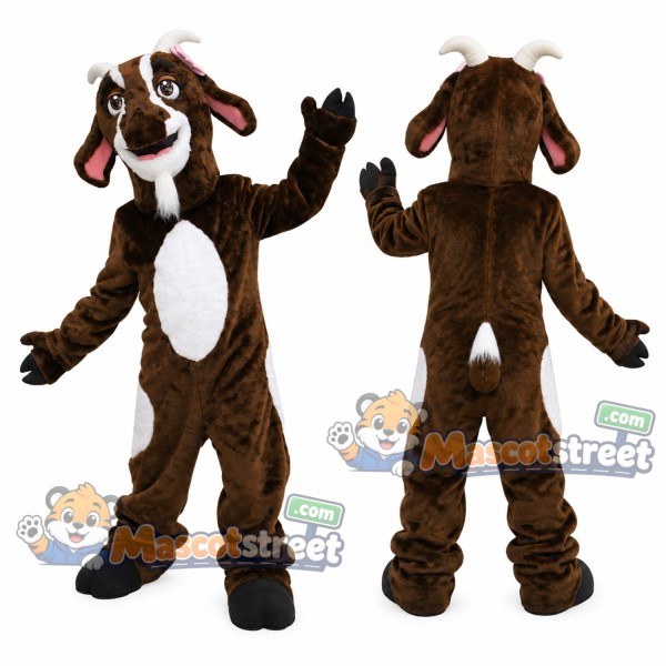 Brown Goat Mascot Costume