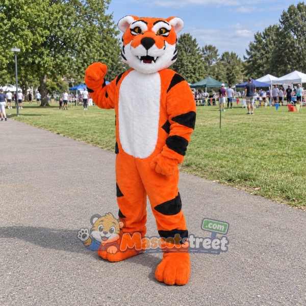 Orange Tiger Mascot Costume