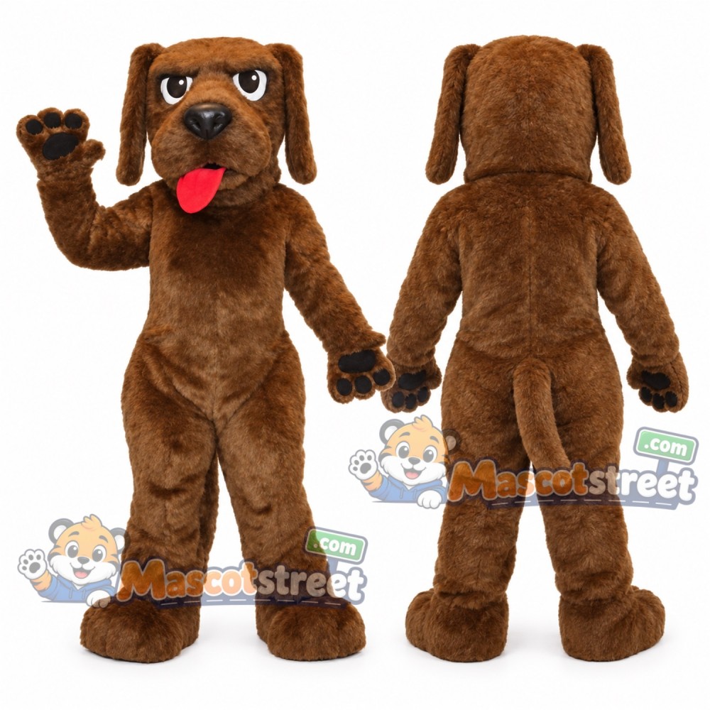 Brown Dog Mascot Costume Brown Dog Mascot Costume