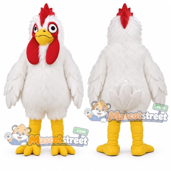 White Chicken Mascot Costume