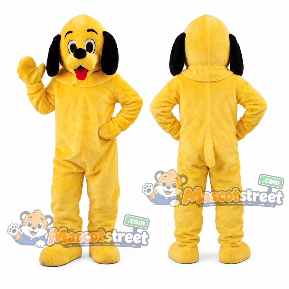 Yellow Dog Mascot Costume Yellow Dog Mascot Costume