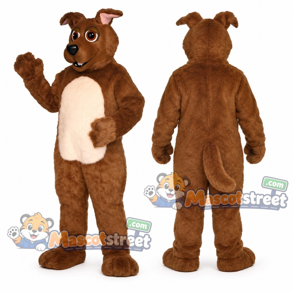 Brown Dog Mascot Costume Brown Dog Mascot Costume