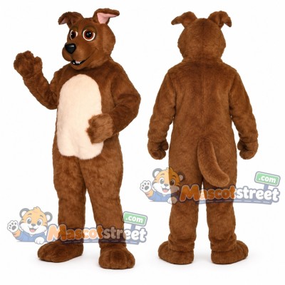 Brown Dog Mascot Costume Brown Dog Mascot Costume