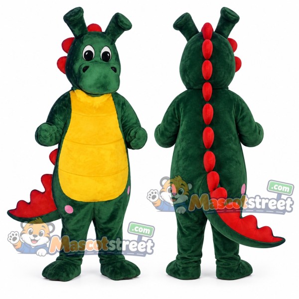 Green Dragon Mascot Costume