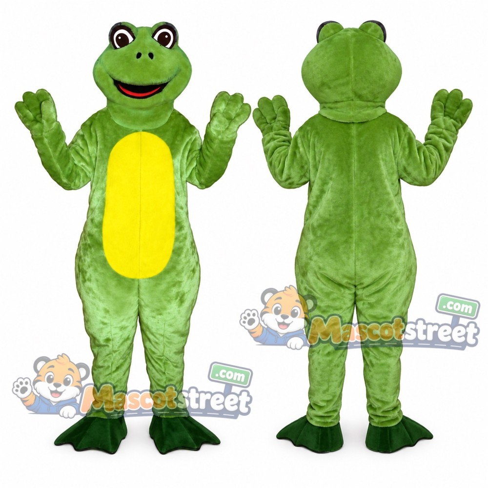 Green Frog Mascot Costume