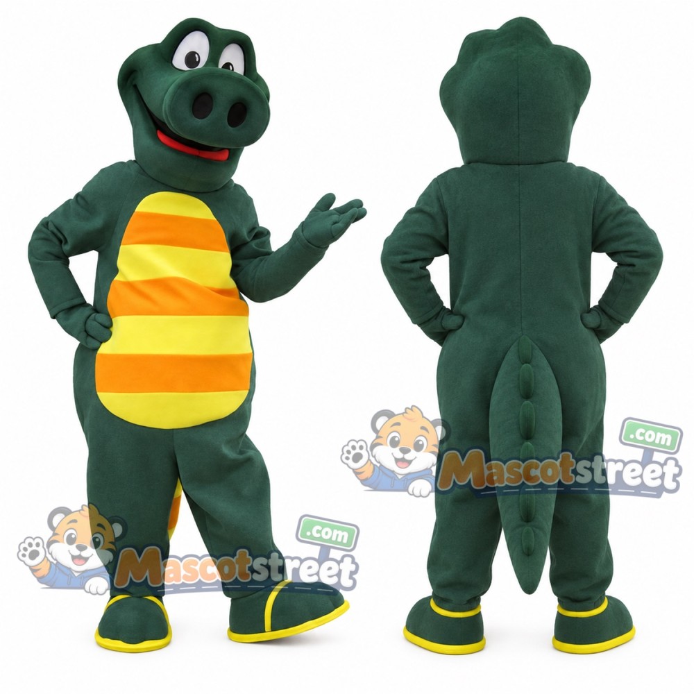 Green Crocodile Mascot Costume Green Crocodile Mascot Costume