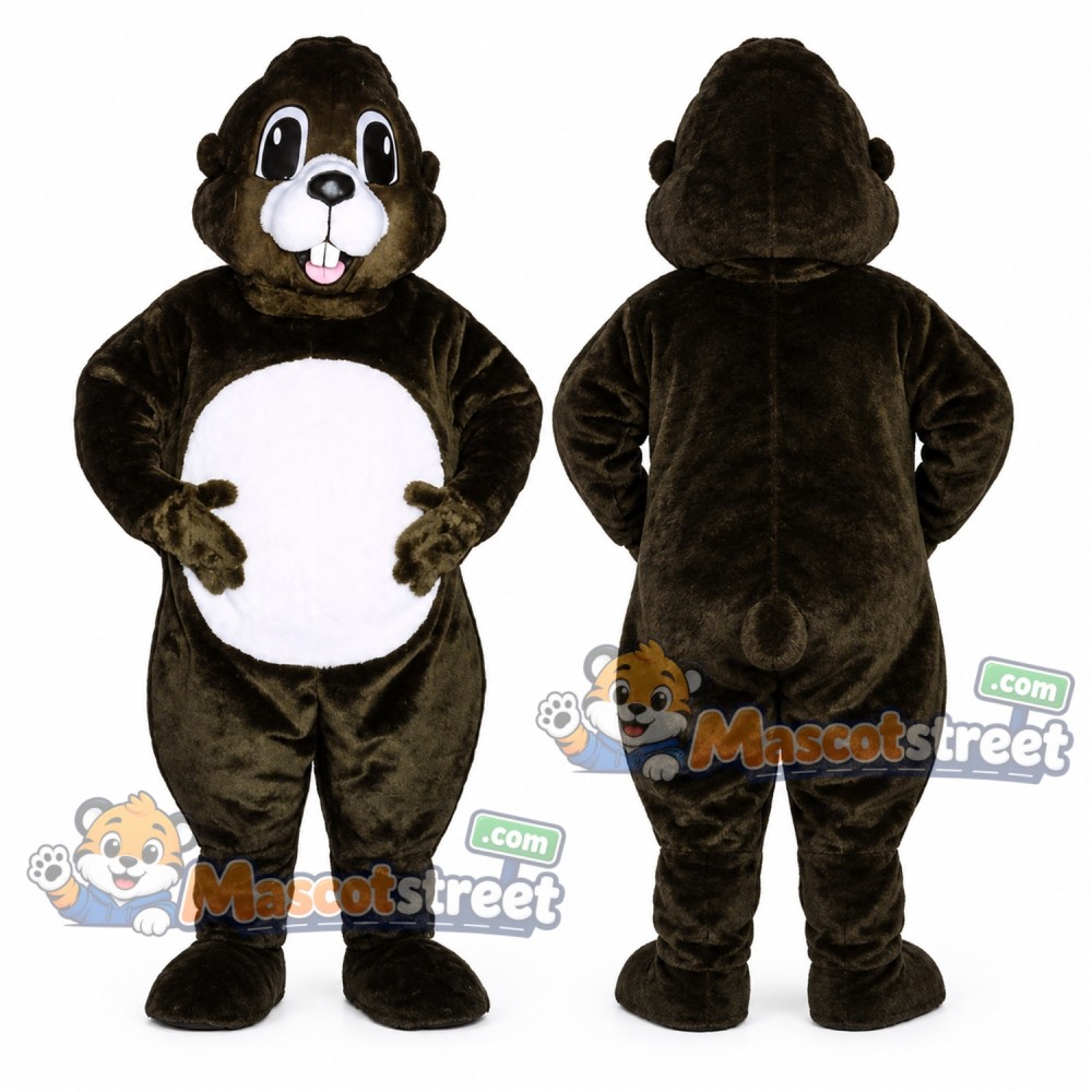 Brown Groundhog Mascot Costume Brown Groundhog Mascot Costume