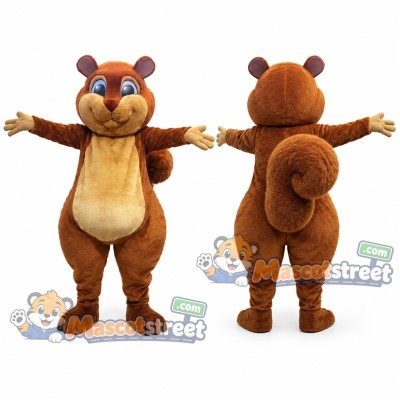 Brown Squirrel Mascot Costume Brown Squirrel Mascot Costume