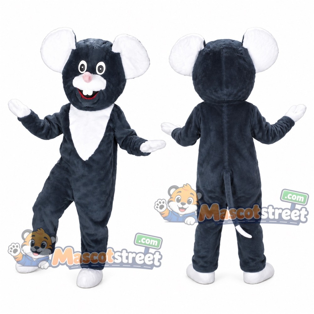 Black Mouse Mascot Costume Black Mouse Mascot Costume