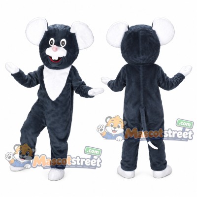 Black Mouse Mascot Costume Black Mouse Mascot Costume