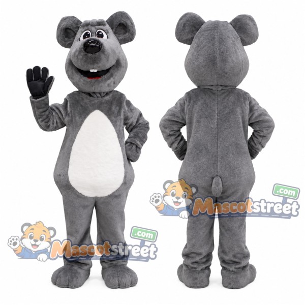 Gray Mouse Mascot Costume