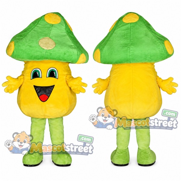 Yellow Mushroom Mascot Costume
