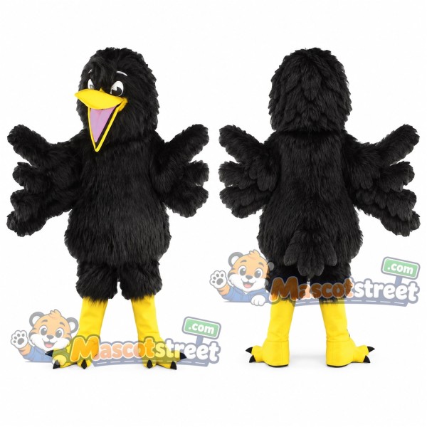 Black Raven Mascot Costume