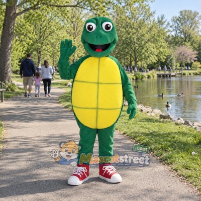 Green Turtle Mascot Costume Green Turtle Mascot Costume