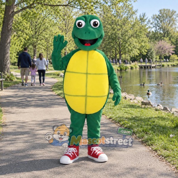 Green Turtle Mascot Costume Green Turtle Mascot Costume