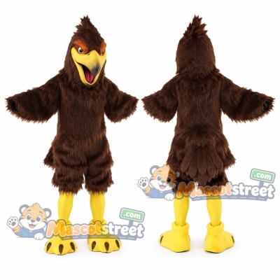 Brown Hawk Mascot Costume Brown Hawk Mascot Costume