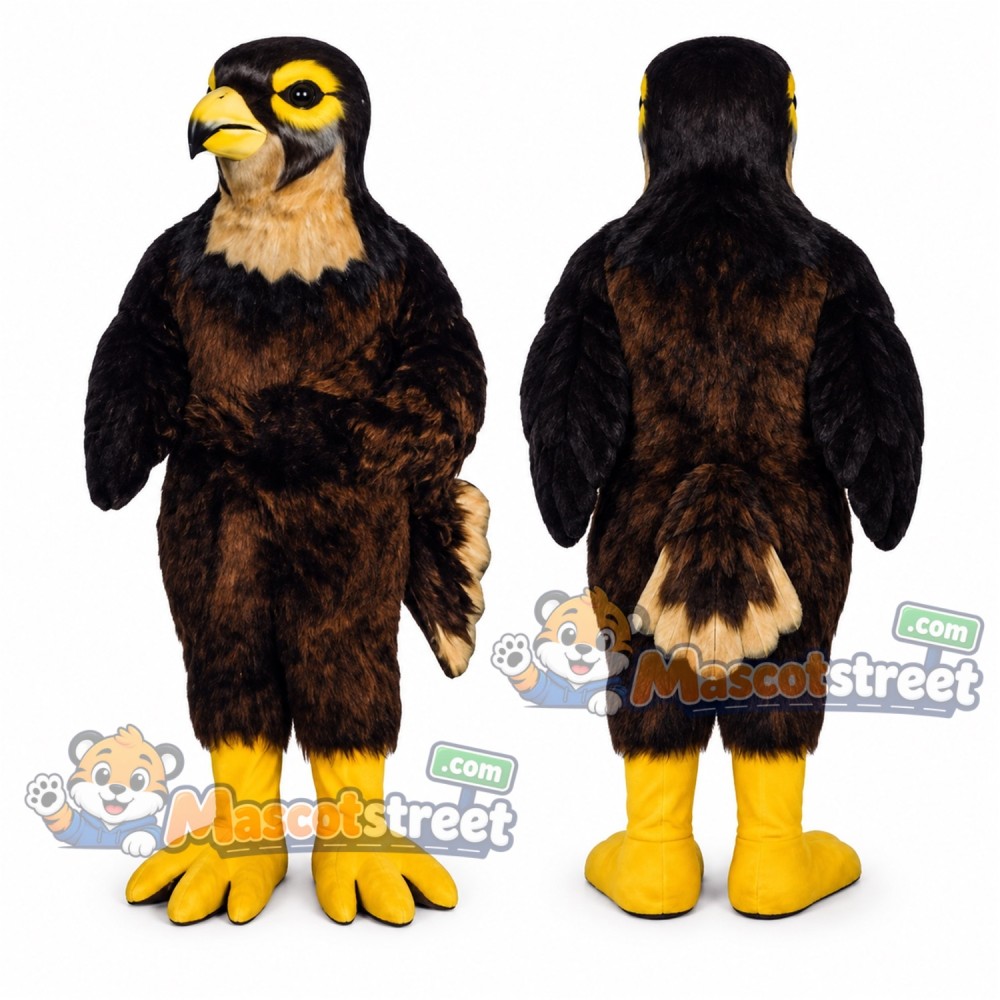 Brown Hawk Mascot Costume Brown Hawk Mascot Costume