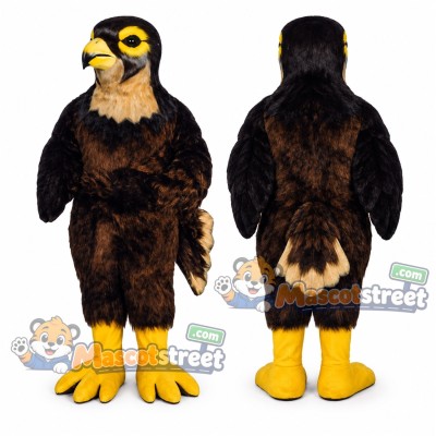 Brown Hawk Mascot Costume Brown Hawk Mascot Costume