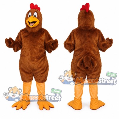 Brown Hen Mascot Costume Brown Hen Mascot Costume