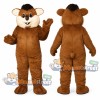 Brown Hamster Mascot Costume