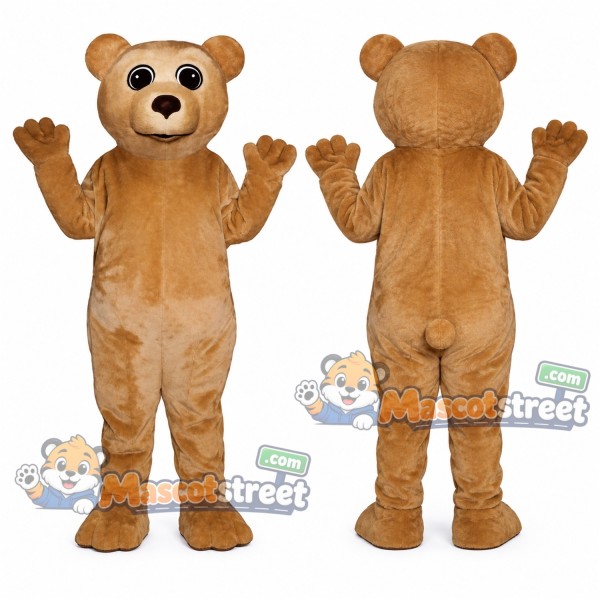 Tan Bear Mascot Costume