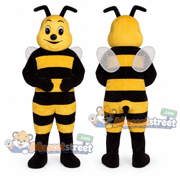 Yellow and Black Bee Mascot Costume