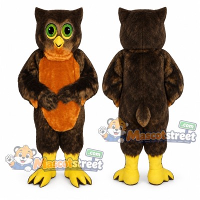 Brown Owl Mascot Costume Brown Owl Mascot Costume