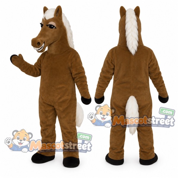 Brown Horse Mascot Costume