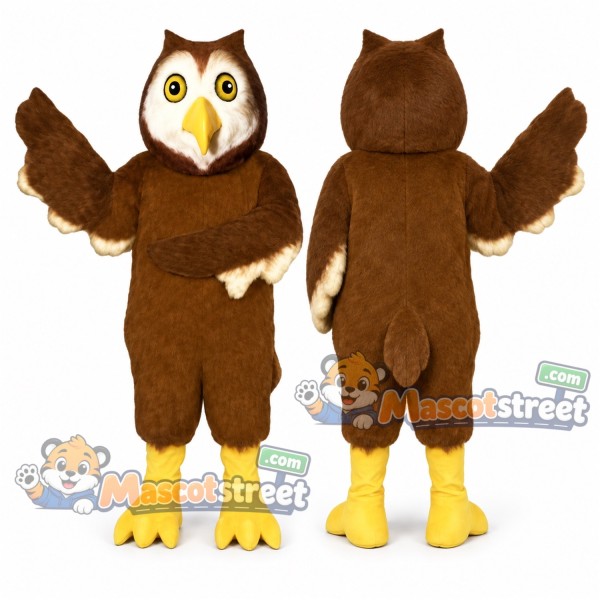 Brown Owl Mascot Costume