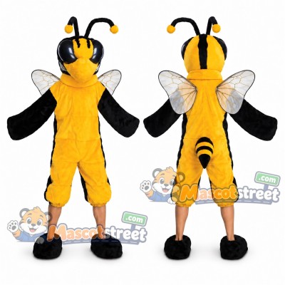 Yellow and Black Hornet Mascot Costume