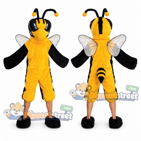 Yellow and Black Hornet Mascot Costume