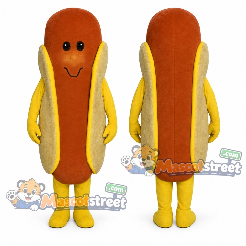 Hot Dog Mascot Costume