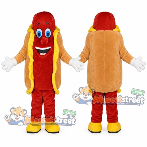 Hot Dog Mascot Costume