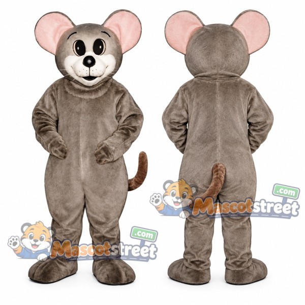 Gray Mouse Mascot Costume